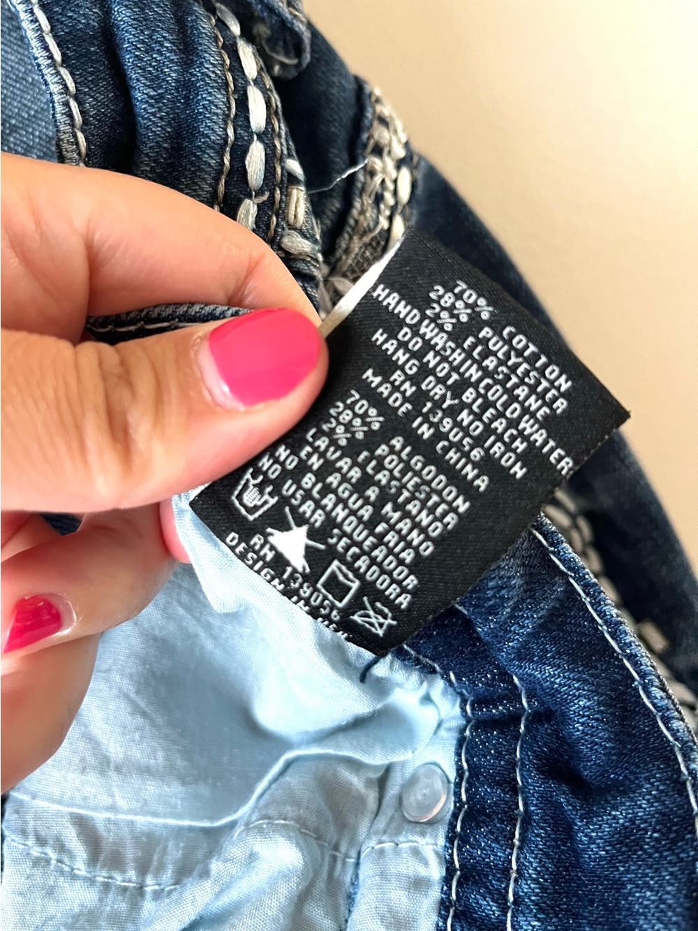 Grace in LA Embellished Bootcut Jeans Women's Size 17 Medium Wash -Western Ride - Picture 11 of 11